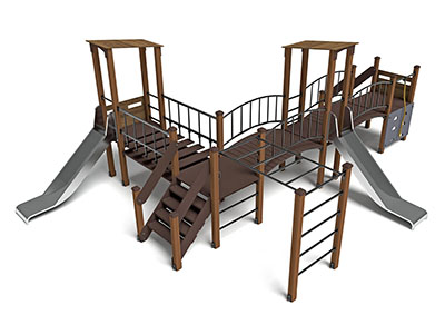 Игровой комплекс Миндаль горка Н-1000 ДИО 10012