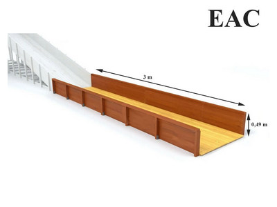 Выкат для зимней горки 3 м (ширина ската 1,2 м)