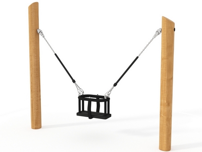 Качели Триумф 11 на импрегнированных бревнах