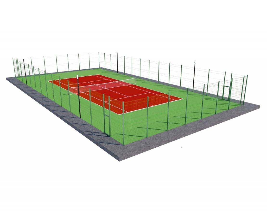 Теннисный корт TORUDA 4 (37х19, игровое поле 24х11)